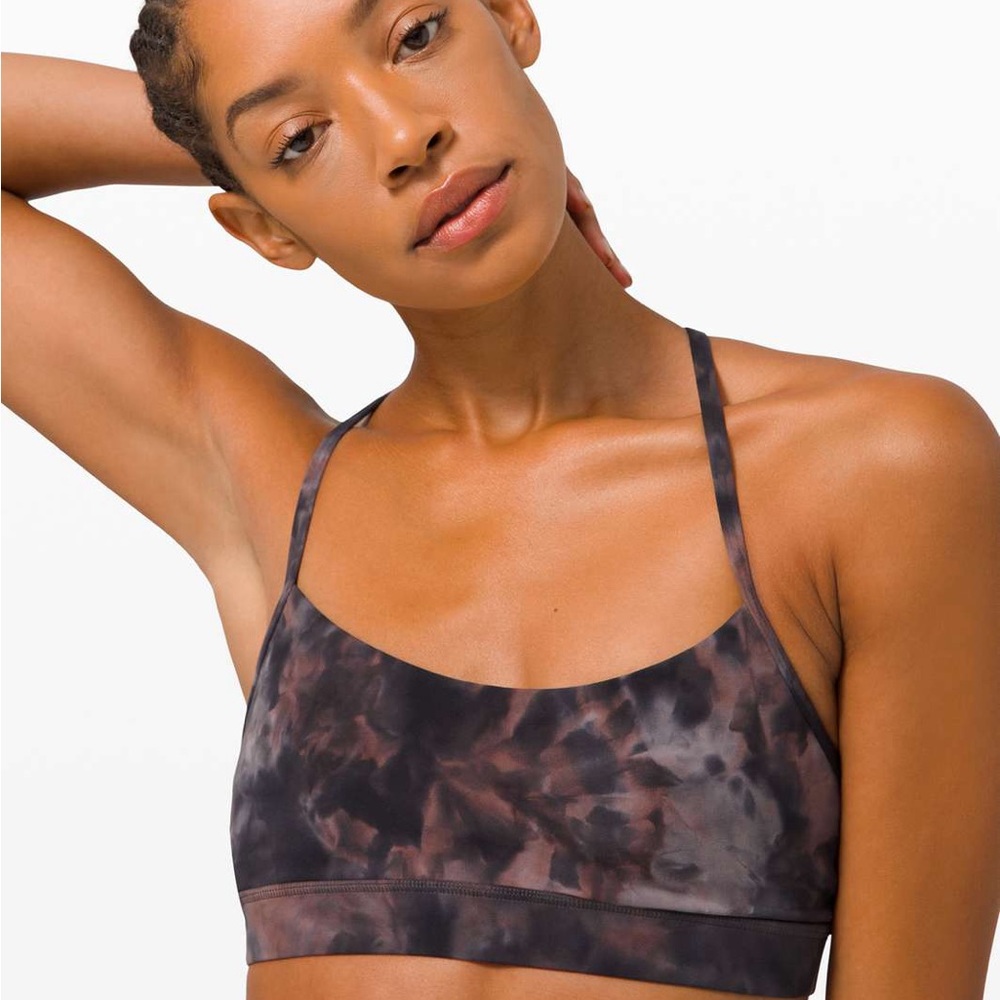 Lululemon Flow Y Bra Nulu B/C cup
Diamond Dye Graphite Grey Pink Pastel